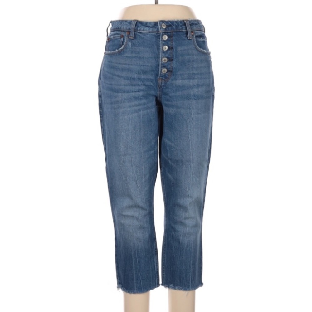 Abercrombie fitch jeans size 10 curve love The Skinny High Rise 30/10 Button Fly